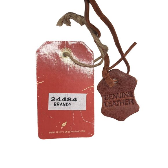 Spike & Sparrow Sawyer Genuine Leather Business Laptop Messenger Bag Brandy - Picture 5 of 7